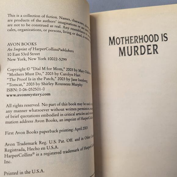 Motherhood Is Murder Book by Carolyn Hart Shirley Rousseau Murphy Paperback 2003 - Picture 13 of 16